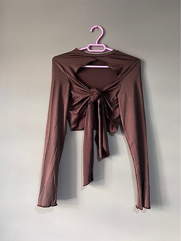 bağlamalı crop top