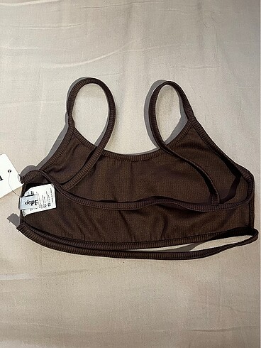 xs Beden sırtı açık crop top
