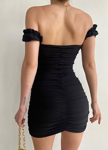 Zara drapeli elbise