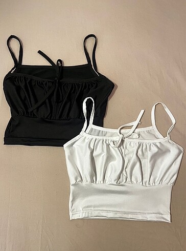 s Beden Göğüs detay crop top