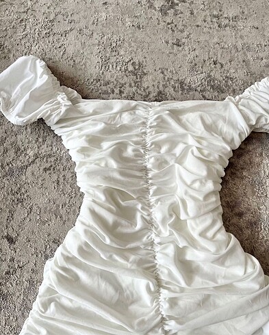 Sheinside full büzgülü elbise