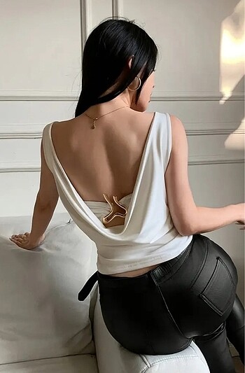 Sheinside sırt dekolte bluz