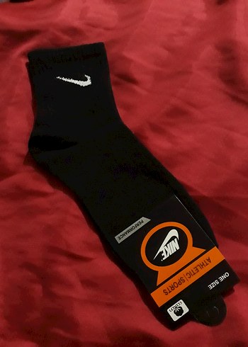 Nike 6li Nike Siyah Erkek Kolej Corap