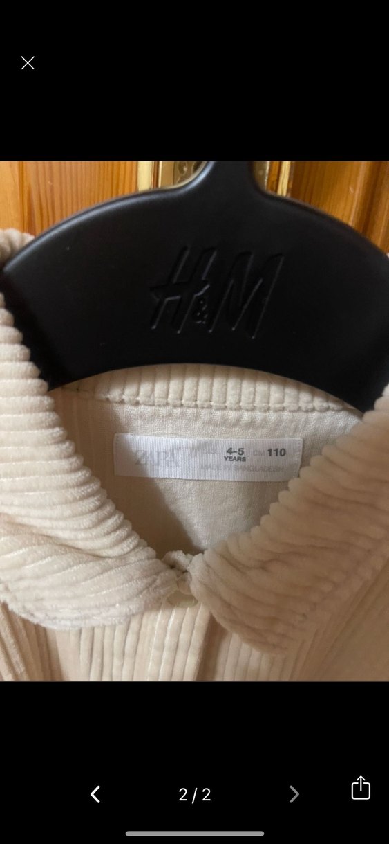 Zara Kadife Kışlık 4/5 yaş Elbise - Görsel 3