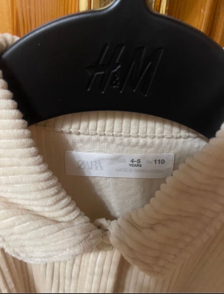 Zara Kadife Kışlık 4/5 yaş Elbise - Görsel 2