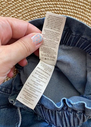 Mini BODEN mavi kot şort 5 yaş - Görsel 3