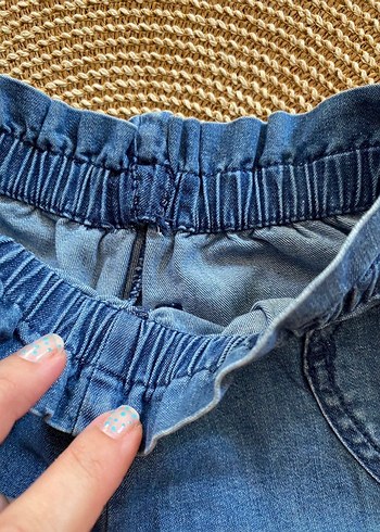 Mini BODEN mavi kot şort 5 yaş - Görsel 2