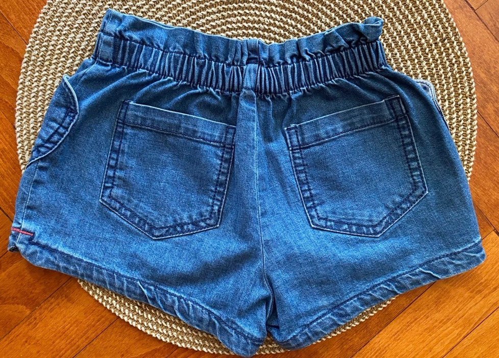 Mini BODEN mavi kot şort 5 yaş - Görsel 4