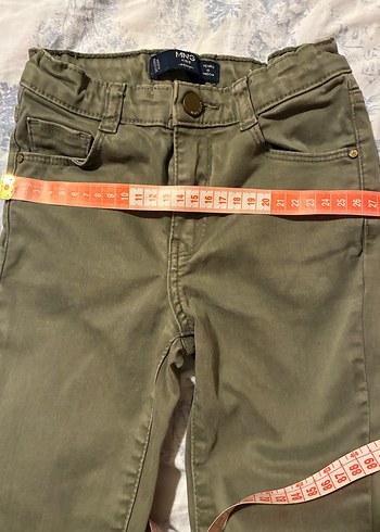 kız Çocuk Haki Dar Kesim Kemerli Pantolon - Görsel 2