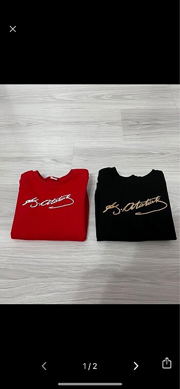 LC Waikiki 2 adet Atatürk yazılı sweatshirt