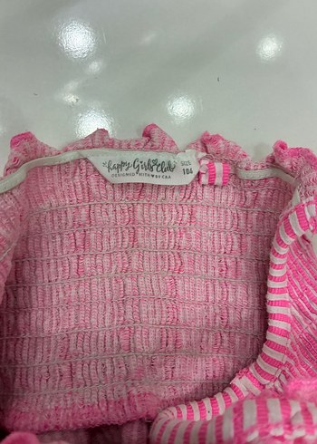 Pembe Çizgili Askılı 4 Yaş Kız Takım - Görsel 4