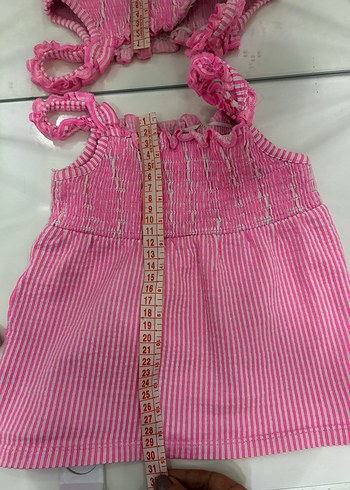 Pembe Çizgili Askılı 4 Yaş Kız Takım - Görsel 5