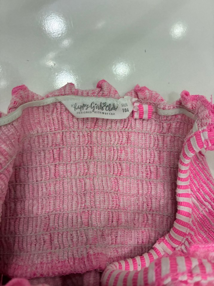 Pembe Çizgili Askılı 4 Yaş Kız Takım - Görsel 4