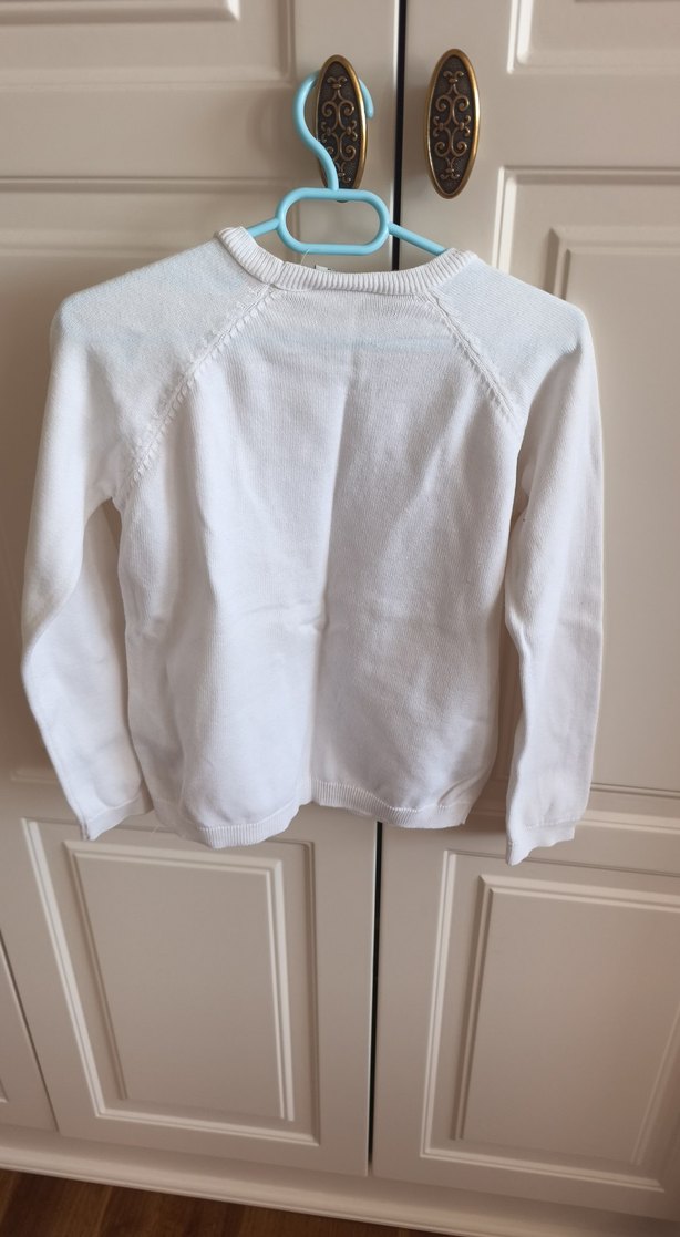 Kız Çocuk Beyaz kazak - Görsel 3
