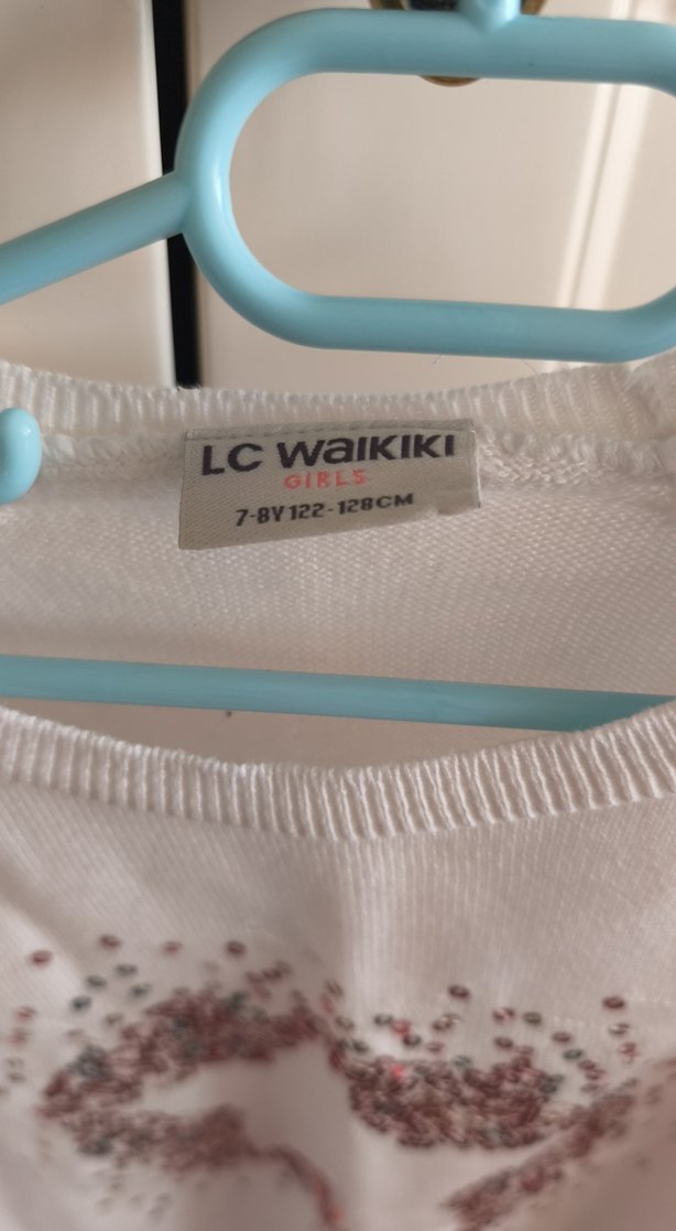 Kız Çocuk Beyaz kazak - Görsel 2