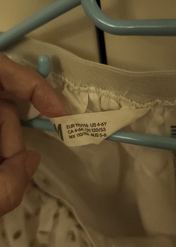 Bej üzeri altın renkli pullu  Kız Çocuk Tüllü Etek - Görsel 3