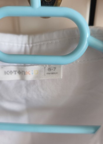 Beyaz Kız Çocuk  Keten Gömlek - Görsel 2