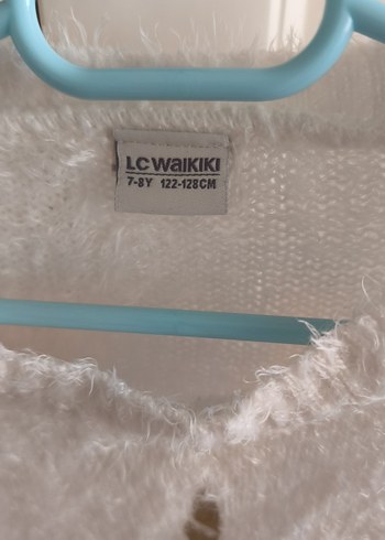 Kız Çocuk Beyaz Unicorn nakışlı Triko Kazak - Görsel 2