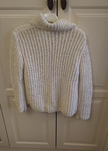 Kız Çocuk Beyaz Örgü Hırka - Görsel 3