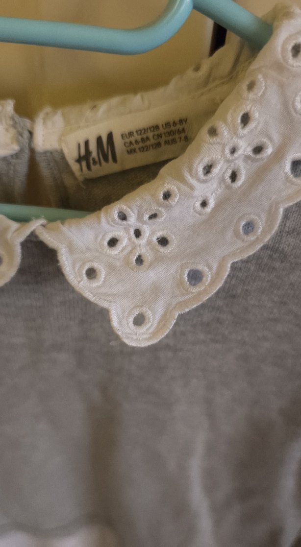 Gri Uzun Kollu Örgü Triko Yaka Detaylı - Görsel 4