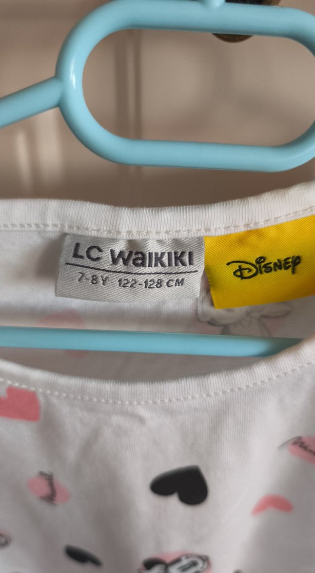 Kız Çocuk Beyaz Pamuklu Uzun Kollu Baskılı Tişört - Görsel 2