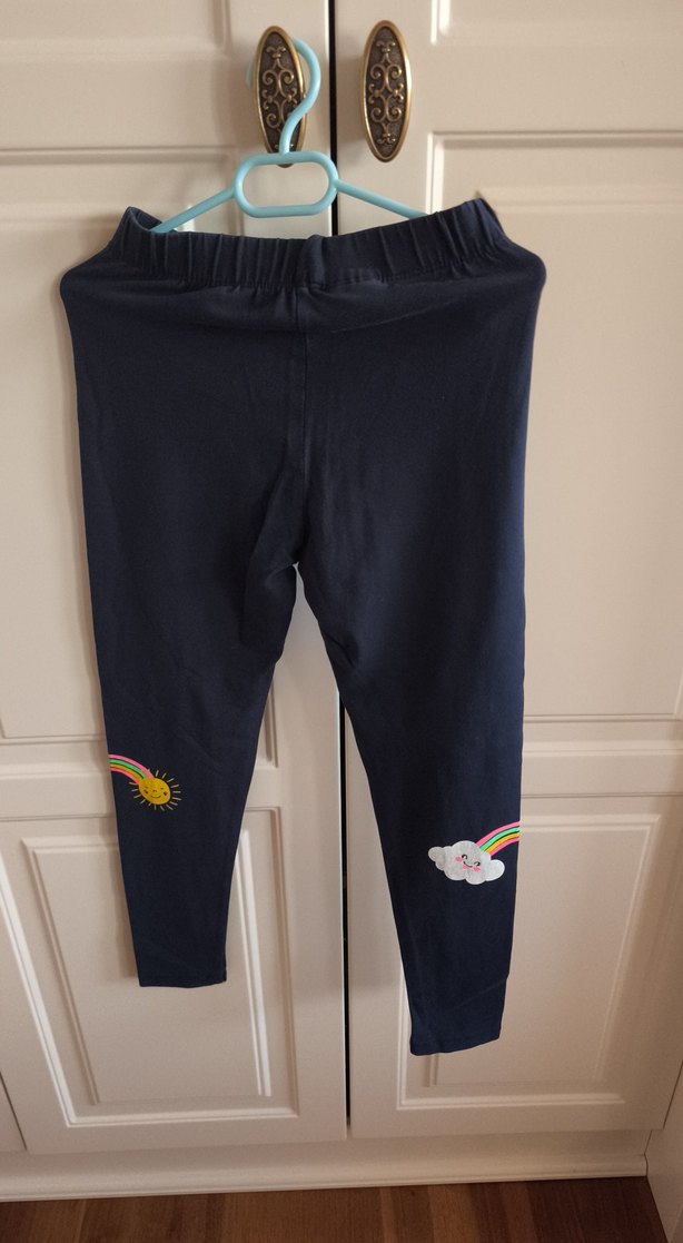 Kız Çocuk Lacivert Tayt - Görsel 2