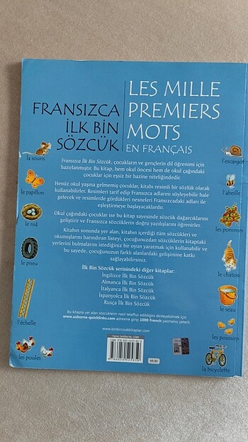  Beden Fransızca İlk Bin Sözcük 