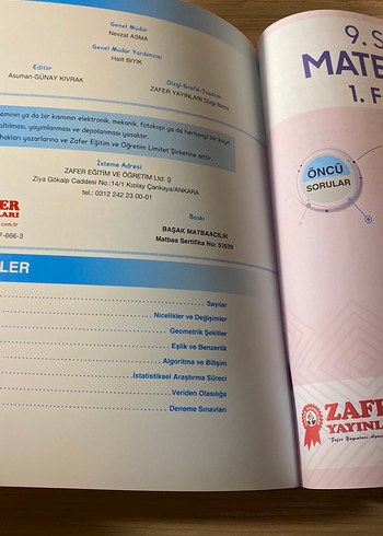 9. Sınıf Matematik Fasikül Seti - Görsel 2