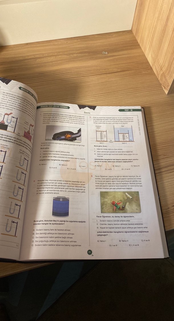 Paraf Yayınları TYT Fizik İşlemsiz Soru Kütüphanesi - Görsel 4