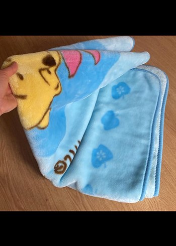 Mavi Winnie the Pooh Çocuk Battaniyesi çok temiz sayılı kullanıl - Görsel 4