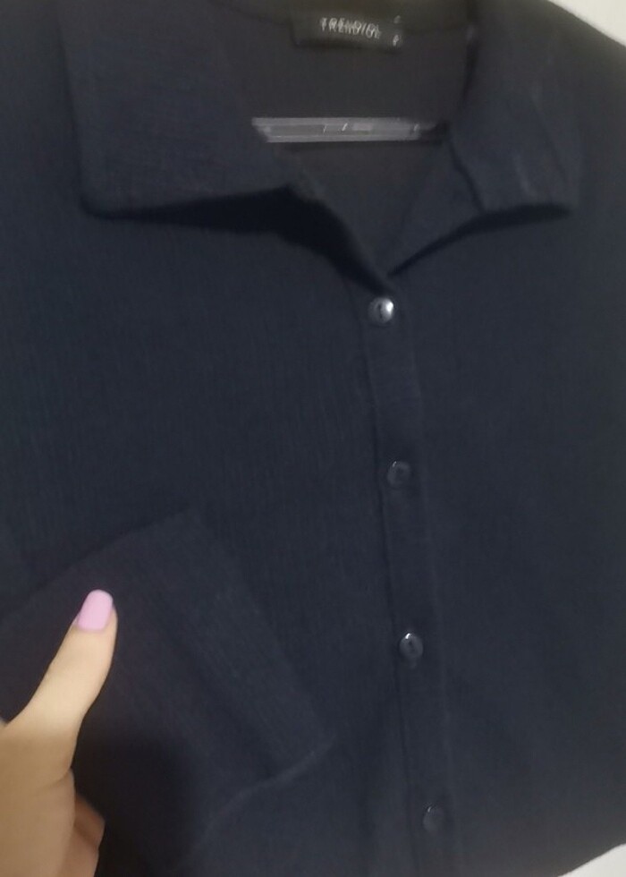 Lacivert crop - Görsel 2