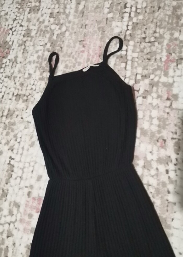 Siyah askılı tulum - Görsel 2