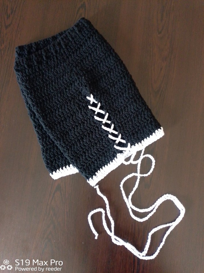 Siyah Örgü Mini Etek - Görsel 2