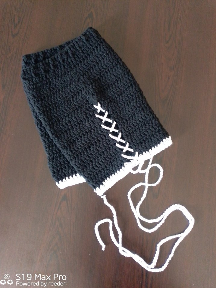 Siyah Örgü Mini Etek - Görsel 4