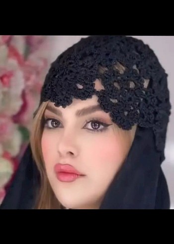 Beden gri Renk Kadın Siyah Dantel Desen Bere