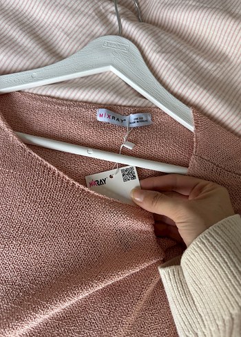 Pembe Triko Salaş Kadın Kazak - Görsel 3