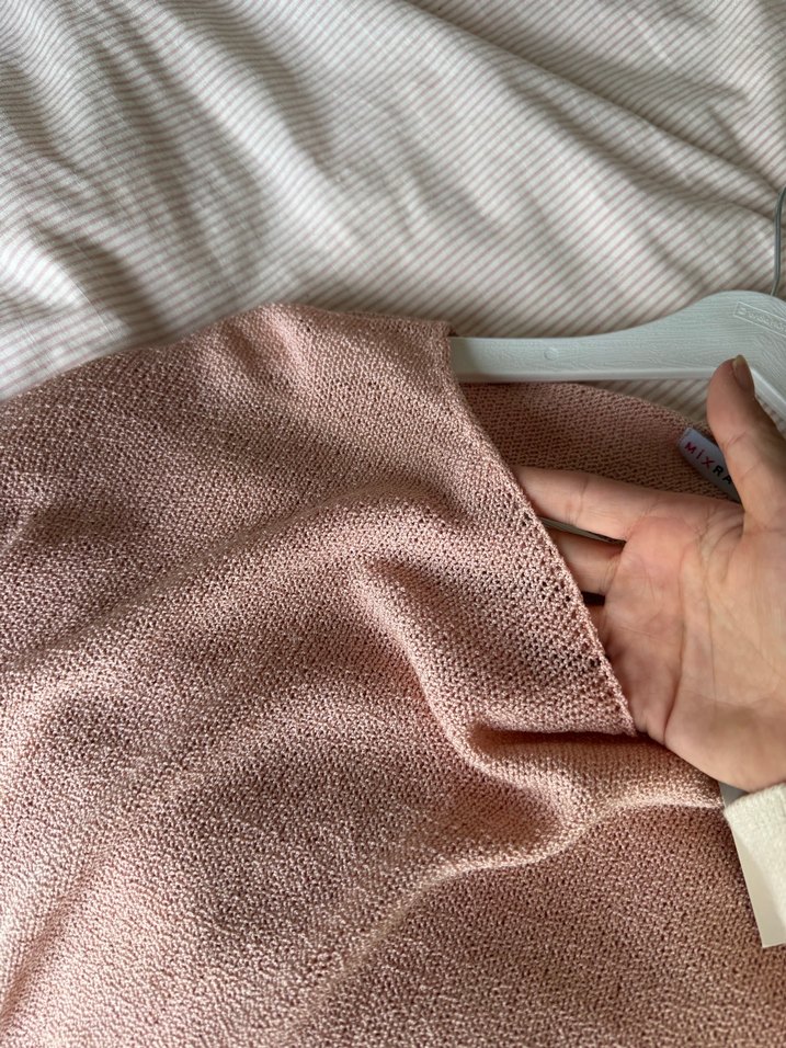 Pembe Triko Salaş Kadın Kazak - Görsel 4