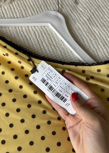 Sarı Puantiyeli etek - Görsel 2