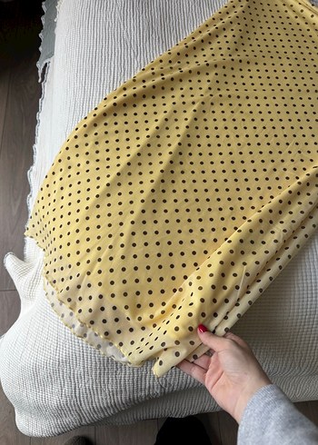 Sarı Puantiyeli etek - Görsel 3