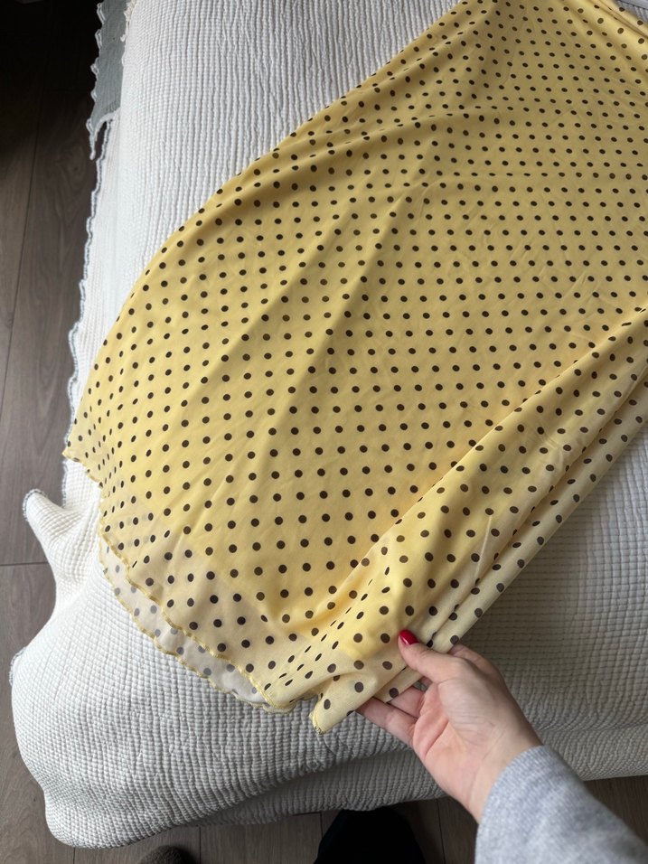 Sarı Puantiyeli etek - Görsel 3