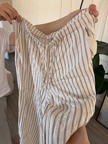 Keten pantolon stradivarius