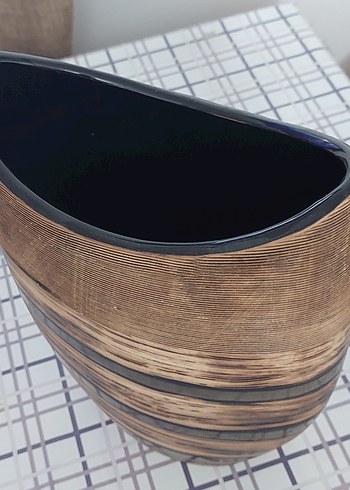 modern dizayn Çizgili vazo - Görsel 3