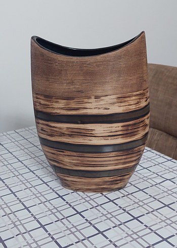 modern dizayn Çizgili vazo - Görsel 6