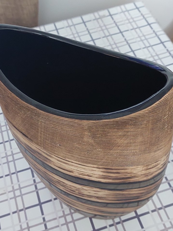 modern dizayn Çizgili vazo - Görsel 3