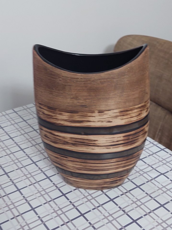 modern dizayn Çizgili vazo - Görsel 2