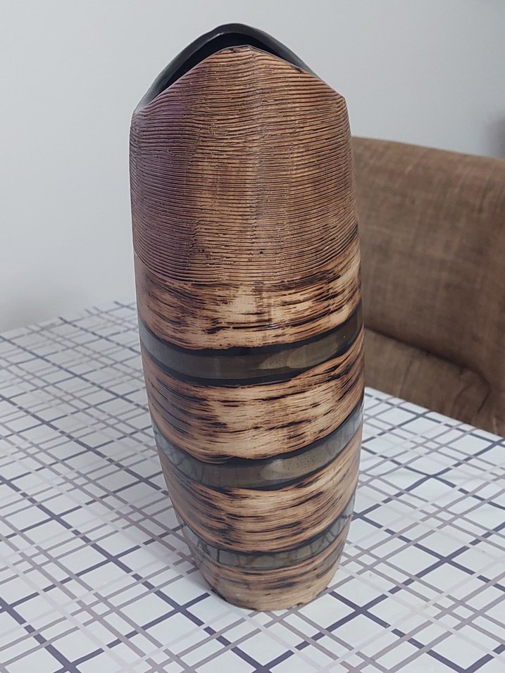 modern dizayn Çizgili vazo - Görsel 4