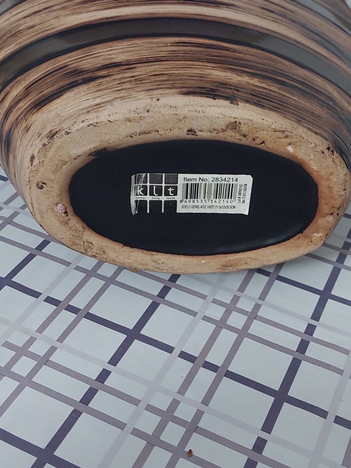 modern dizayn Çizgili vazo - Görsel 5