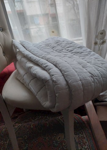 Beyaz Düz Desenli bebek yorgan - Görsel 3