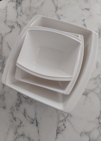 porselen sunum tabagı seti. - Görsel 2