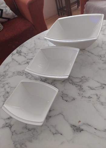 porselen sunum tabagı seti. - Görsel 8